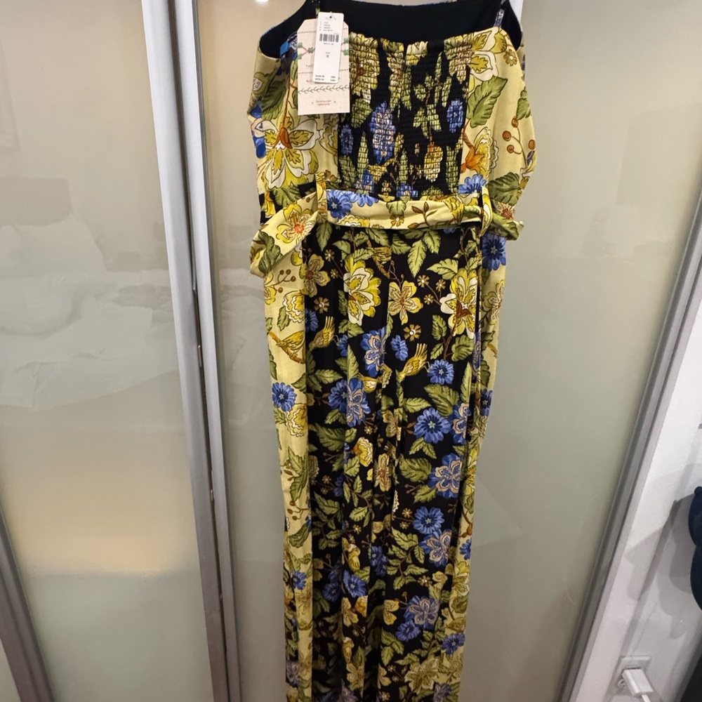 FARM Rio Floral Jumpsuit in Black and Gold - Picture 4 of 7